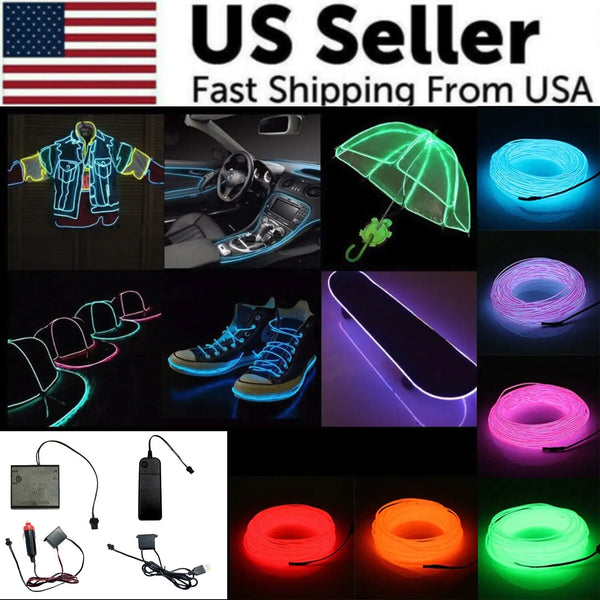 Electroluminescent Glow Wire for Vehicle and Party Decoration