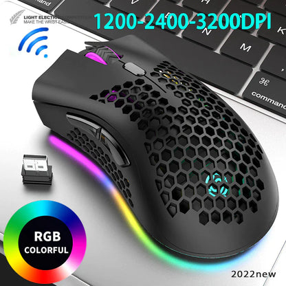 Rechargeable 7-Color LED Wireless Mouse