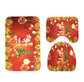 3-Piece Toilet Cover Set with Decorative Rug