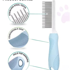 Pet Grooming Needle Comb for Cleaning Fur (Single Piece)