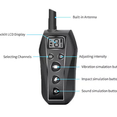 650 YD Remote Dog Training Shock Collar Waterproof for Small Medium Large Dogs