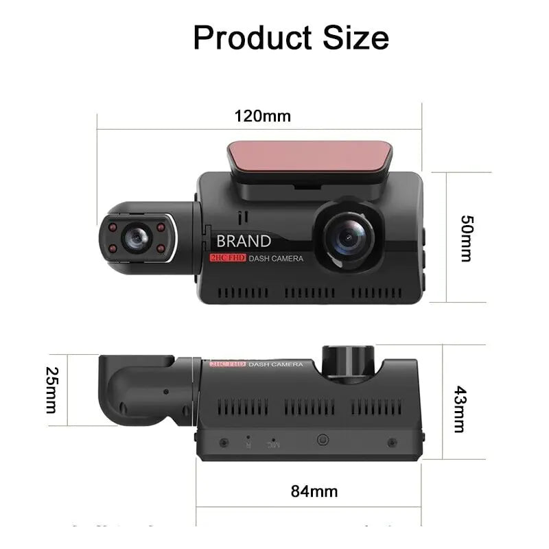 DualView 1080P Car Dash Cam