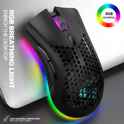 Rechargeable 7-Color LED Wireless Mouse