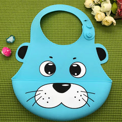 Silicone Waterproof Adjustable Cartoon Bibs for Kids