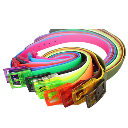 Eco-Friendly Adjustable Silicone Belt with Buckle