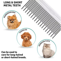Pet Grooming Needle Comb for Cleaning Fur (Single Piece)