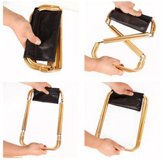 Portable Aluminum Folding Camping Stool for Outdoors