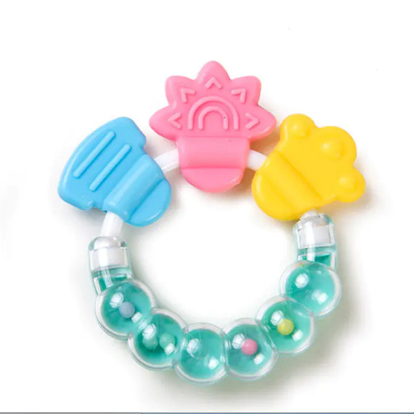 Baby Rattle Teether Silicone Chew Toys for Infants