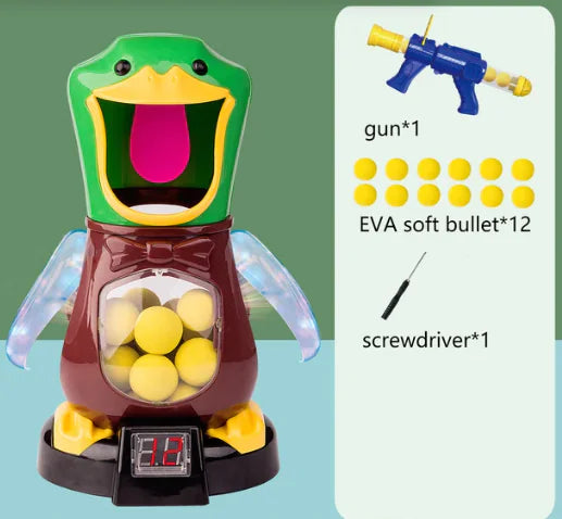 Precision Air Pump Marksmanship Game with Safe Bullet Launcher