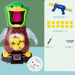 Precision Air Pump Marksmanship Game with Safe Bullet Launcher