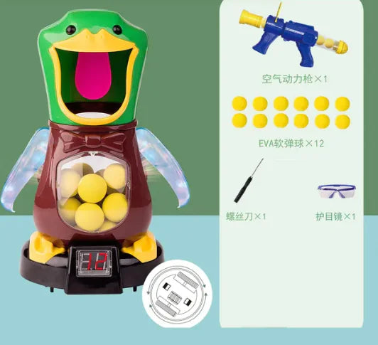 Precision Air Pump Marksmanship Game with Safe Bullet Launcher