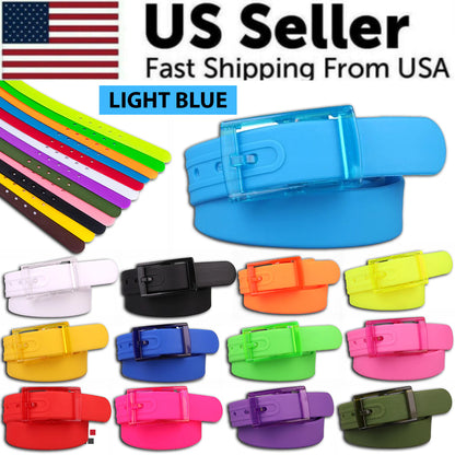 Eco-Friendly Adjustable Silicone Belt with Buckle