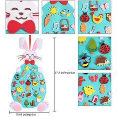 Easter DIY Felt Bunny Decoration for Kids (Cross-Border)