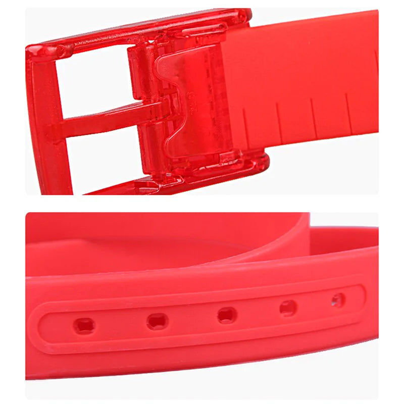 Eco-Friendly Adjustable Silicone Belt with Buckle