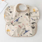 Baby Meal Pocket Waterproof Bib with Angel Wing Design