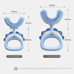U-Shaped Little Lion Silicone Toothbrush for Kids