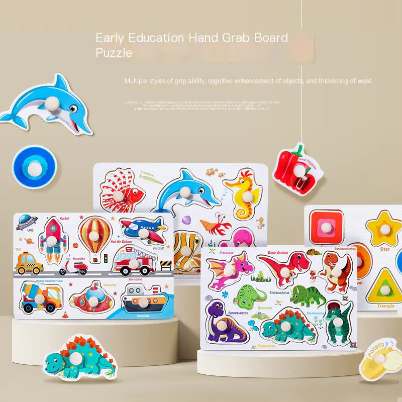 Wooden 3D Animal Puzzle Toy for Early Learning