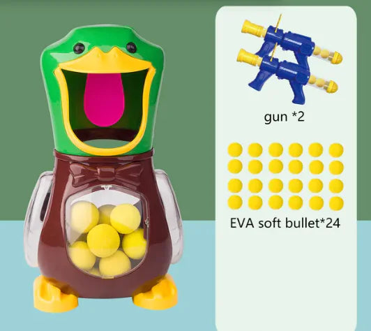 Precision Air Pump Marksmanship Game with Safe Bullet Launcher