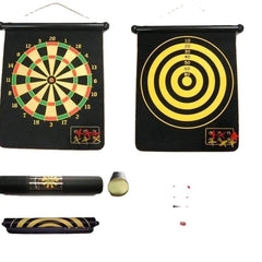 Magnetic Double-Sided Dartboard for Family Games