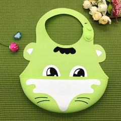 Silicone Waterproof Adjustable Cartoon Bibs for Kids