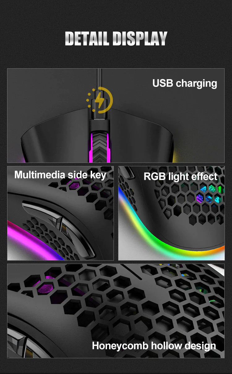 Rechargeable 7-Color LED Wireless Mouse