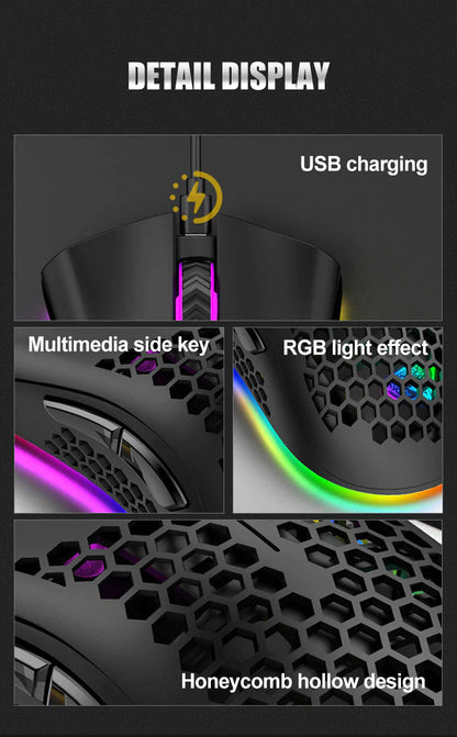 Rechargeable 7-Color LED Wireless Mouse