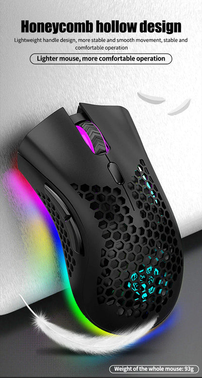 Rechargeable 7-Color LED Wireless Mouse