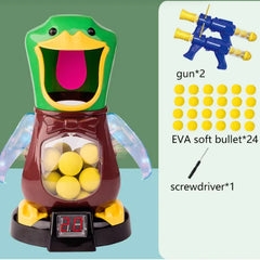 Precision Air Pump Marksmanship Game with Safe Bullet Launcher