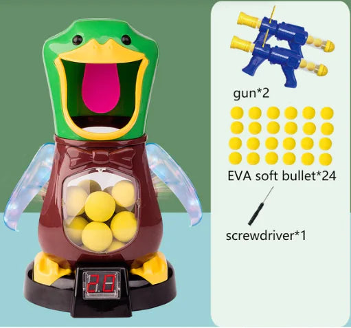 Precision Air Pump Marksmanship Game with Safe Bullet Launcher
