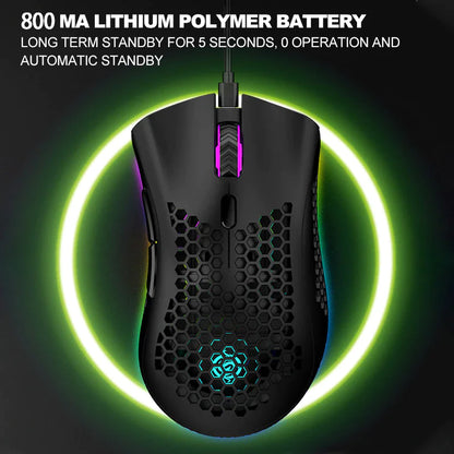 Rechargeable 7-Color LED Wireless Mouse