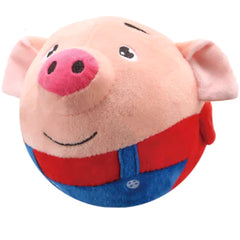 Superman Jumping Ball Plush Jumping Pig Toy